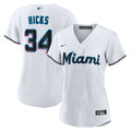 Miami Marlins Liam Hicks Nike Women's Home Replica Jersey - White