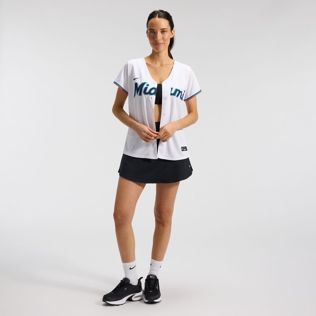 Miami Marlins Nike Women's Replica Team Jersey - White