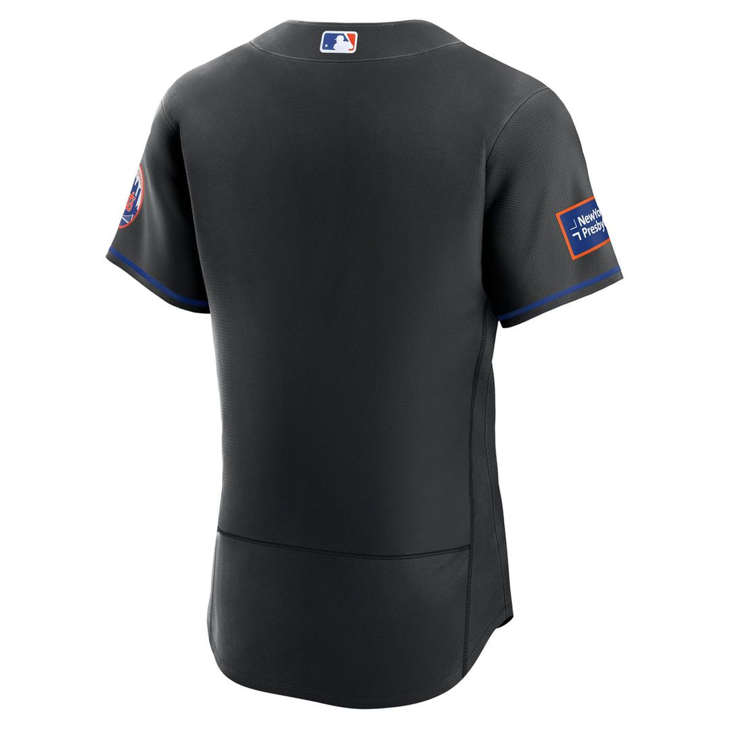 New York Mets Nike Home Sponsor Patch Authentic Jersey - White