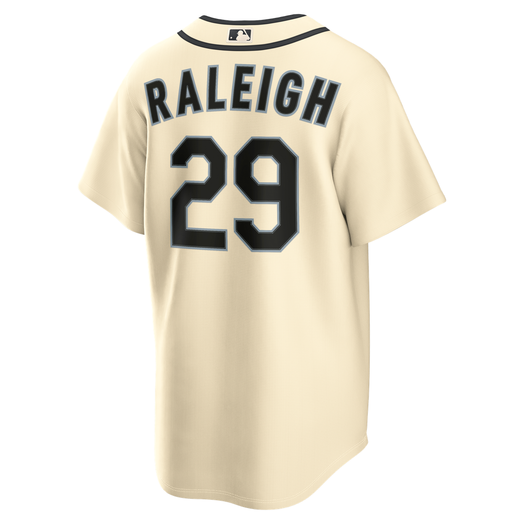 Seattle Mariners Cal Raleigh Nike Alternate Replica Jersey - Cream