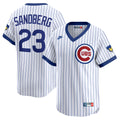 Chicago Cubs Ryne Sandberg Nike Throwback Cooperstown Limited Jersey - White