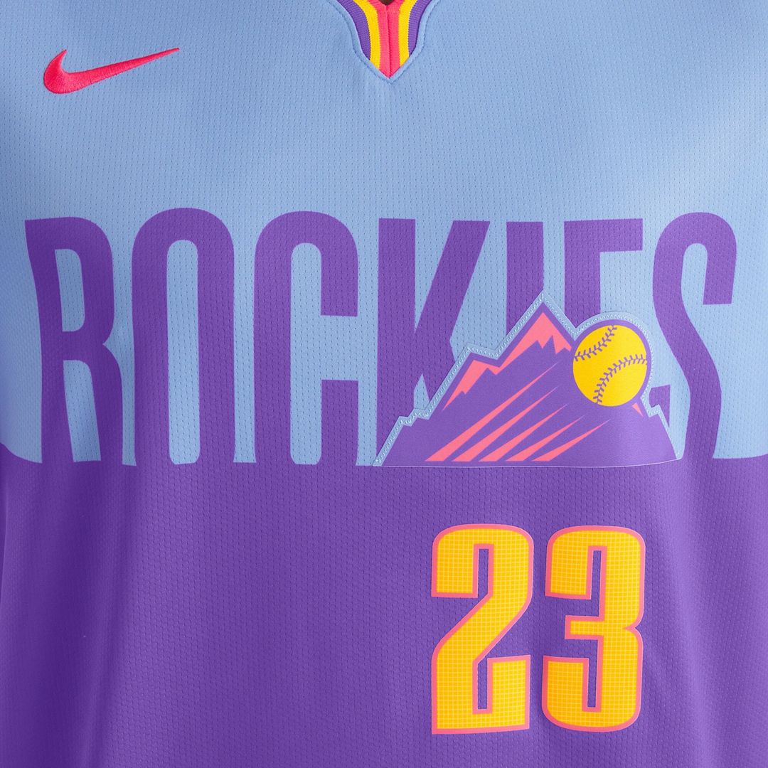 Colorado Rockies Kris Bryant Nike 2025 City Connect Limited Player Jersey - Purple/Light Blue