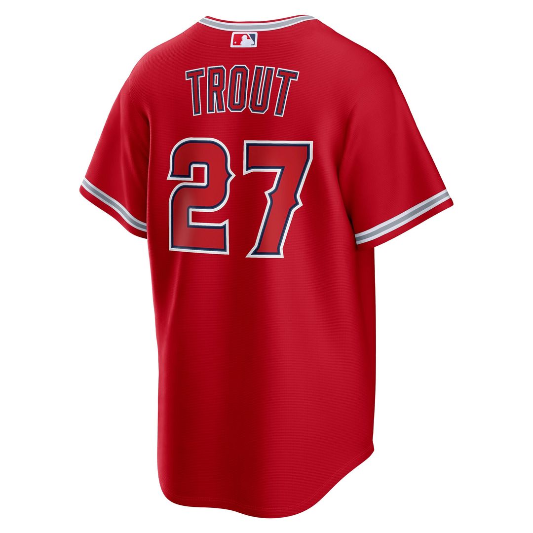 Los Angeles Angels Mike Trout Nike Alternate Replica Jersey - Red