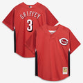 Cincinnati Reds Ken Griffey Jr. Mitchell & Ness Authentic Batting Practice Jersey - Red
