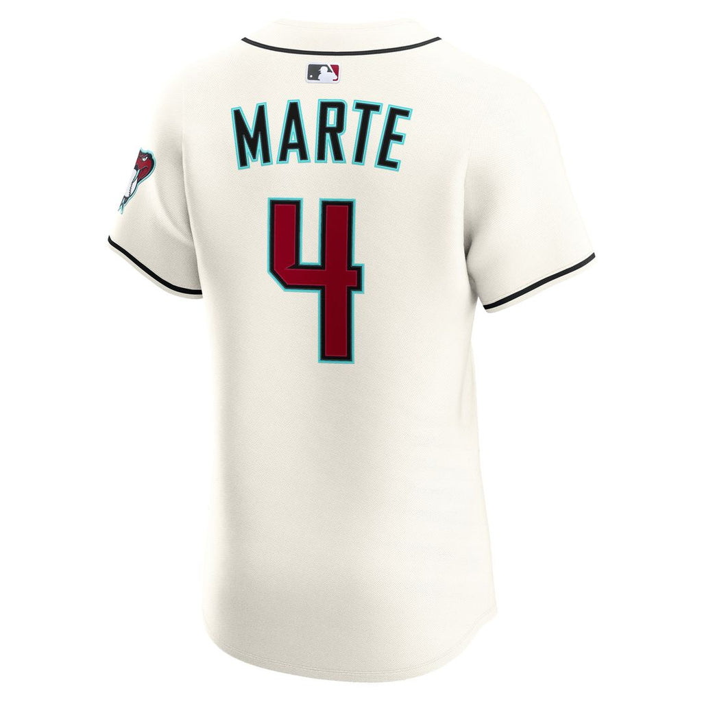 Arizona Diamondbacks Ketel Marte Nike Home Elite Jersey - Cream