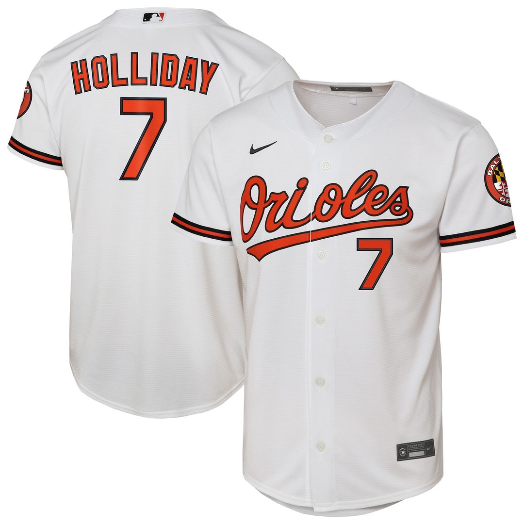Baltimore Orioles Jackson Holliday Nike Youth Home Stadium Player Jersey - White