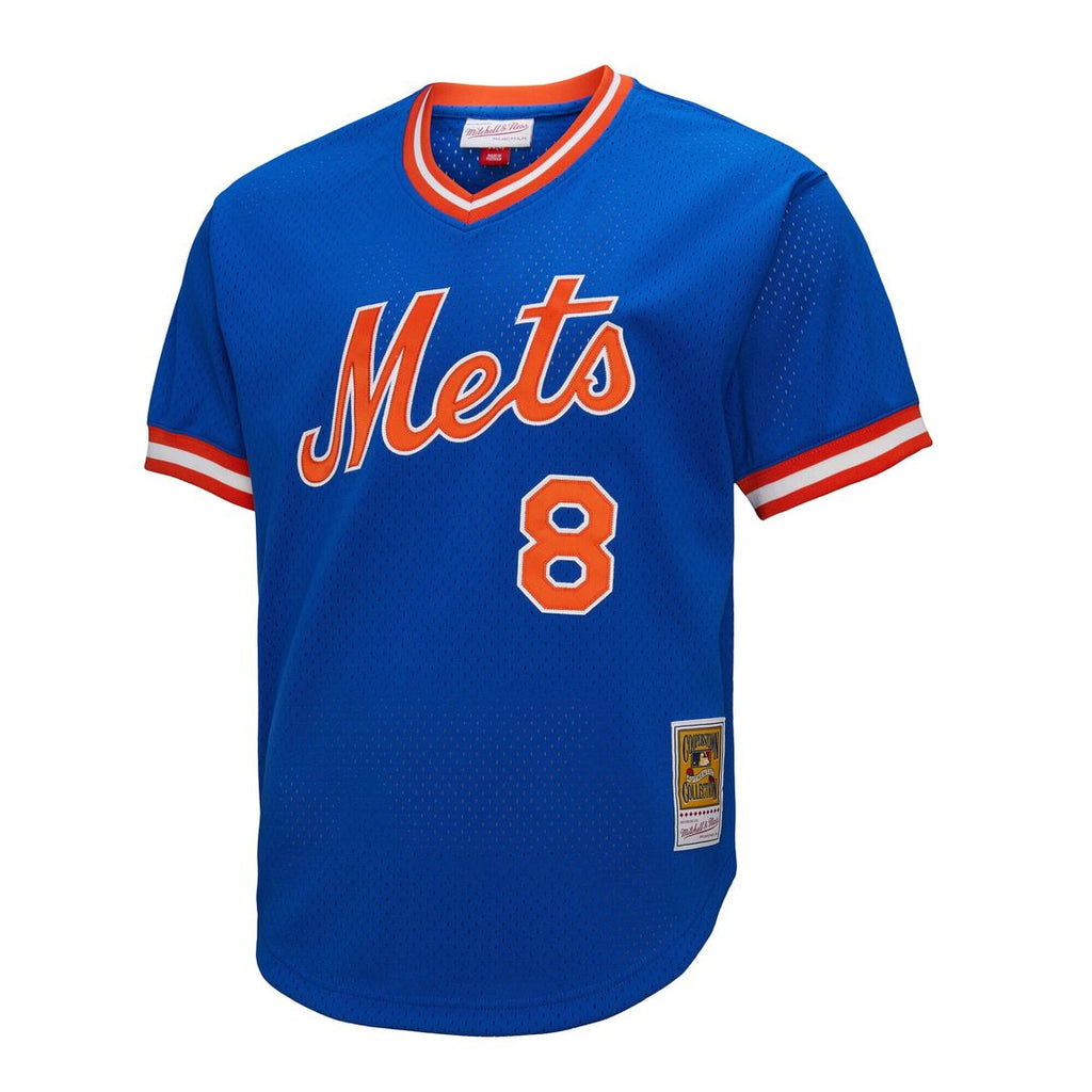 New York Mets Gary Carter Mitchell & Ness Big & Tall Cooperstown Mesh Batting Practice Jersey - Royal