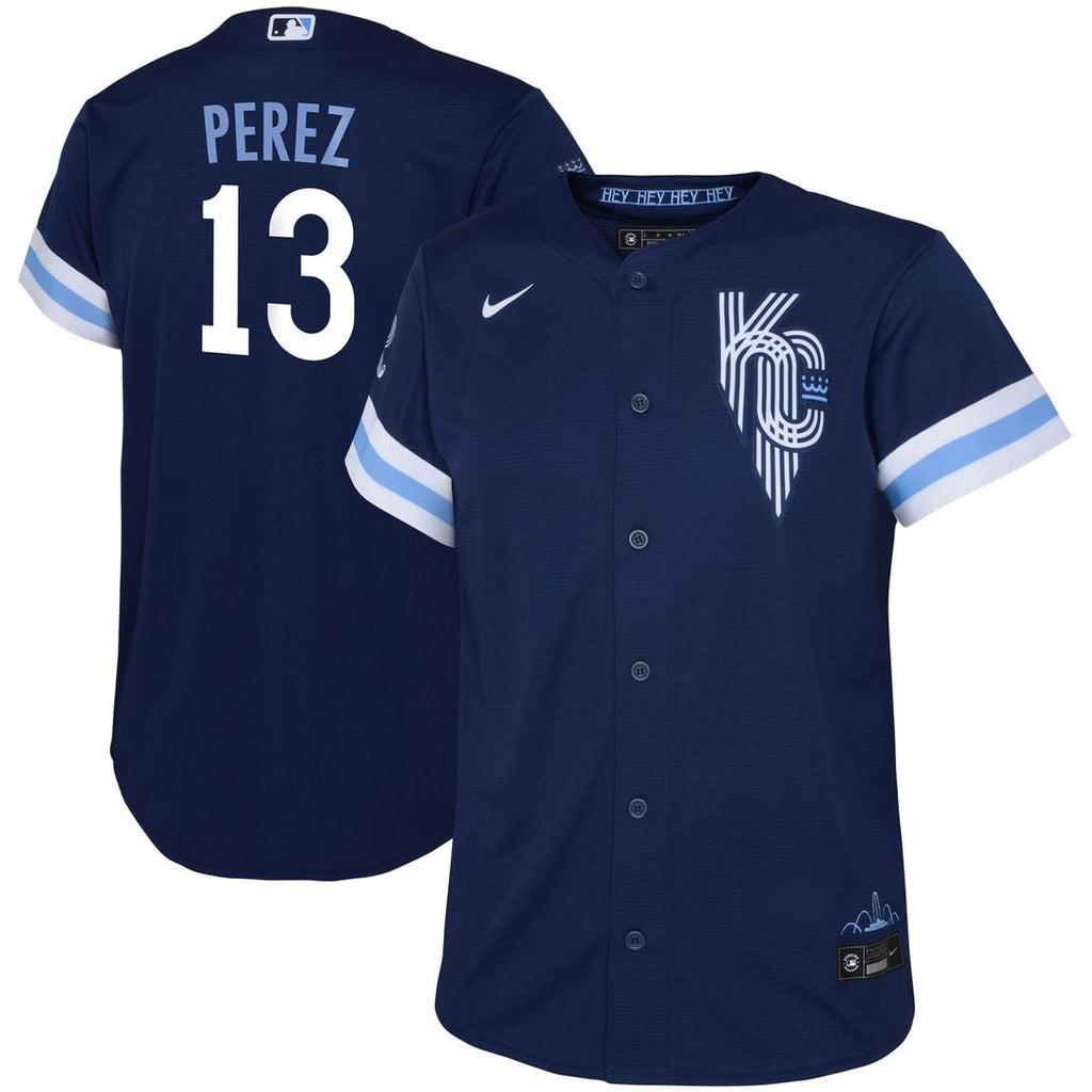 Kansas City Royals Salvador Perez Nike Toddler City Connect Replica Player Jersey - Navy