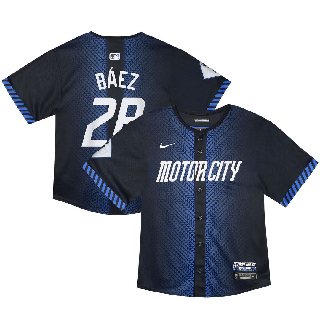 Detroit Tigers Javier Baez Nike Toddler 2024 City Connect Limited Jersey - Navy