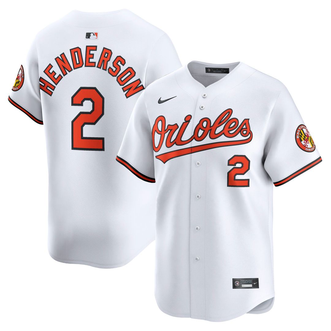 Baltimore Orioles Gunnar Henderson Nike Home Limited Player Jersey - White