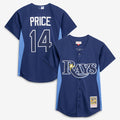 Tampa Bay Rays David Price Mitchell & Ness Authentic Batting Practice Jersey - Blue