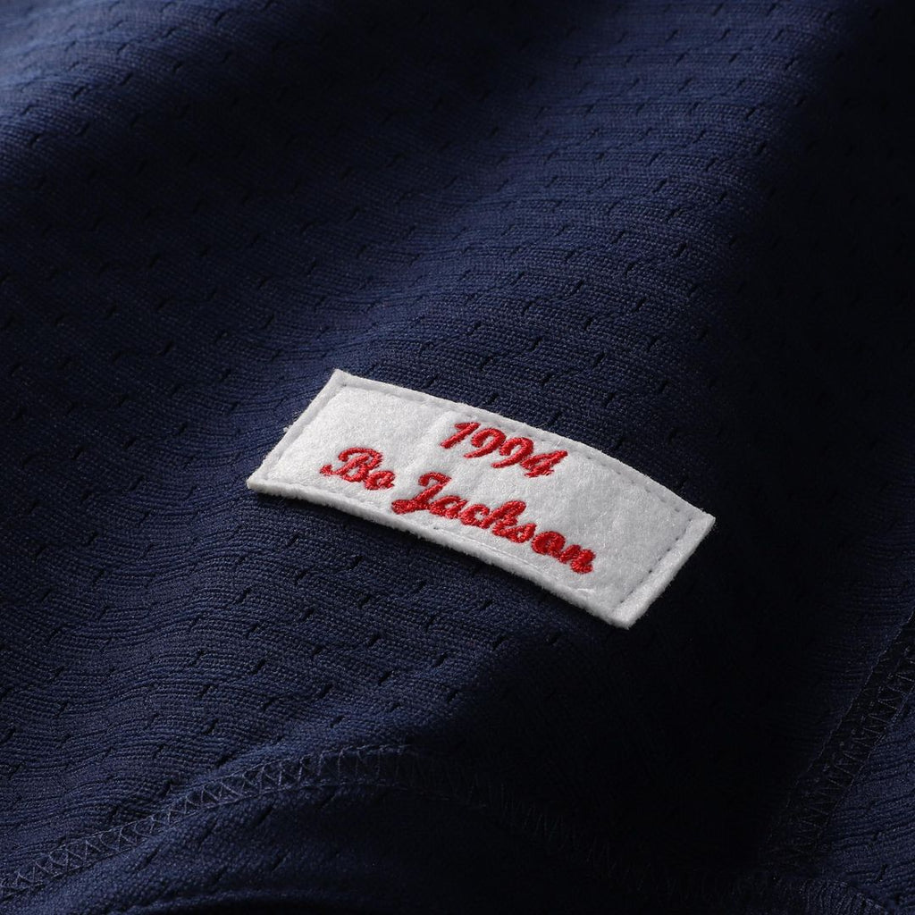 Bo Jackson California Angels Mitchell & Ness Cooperstown Mesh Batting Practice Button - Up Jersey - Navy