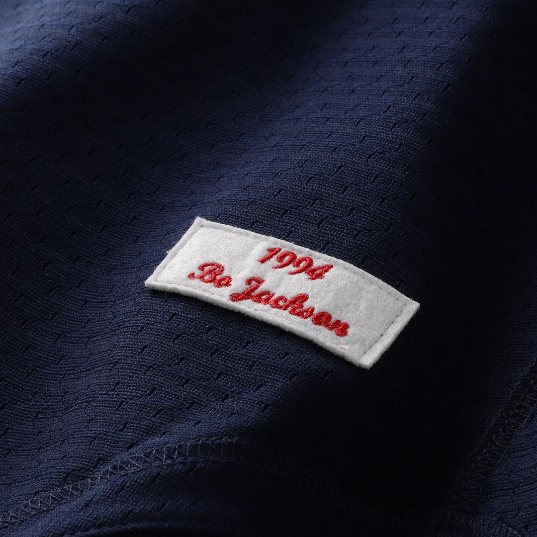Bo Jackson California Angels Mitchell & Ness Cooperstown Mesh Batting Practice Button - Up Jersey - Navy
