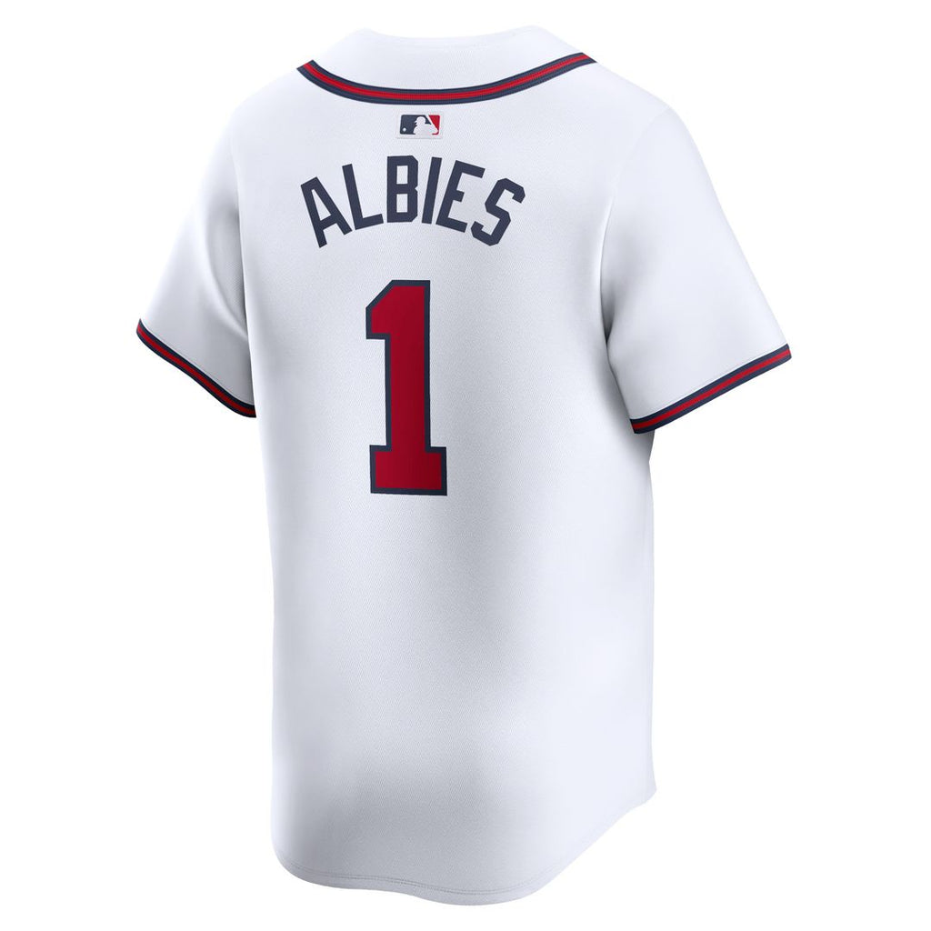Atlanta Braves Ozzie Albies Nike Home Limited Player Jersey - White