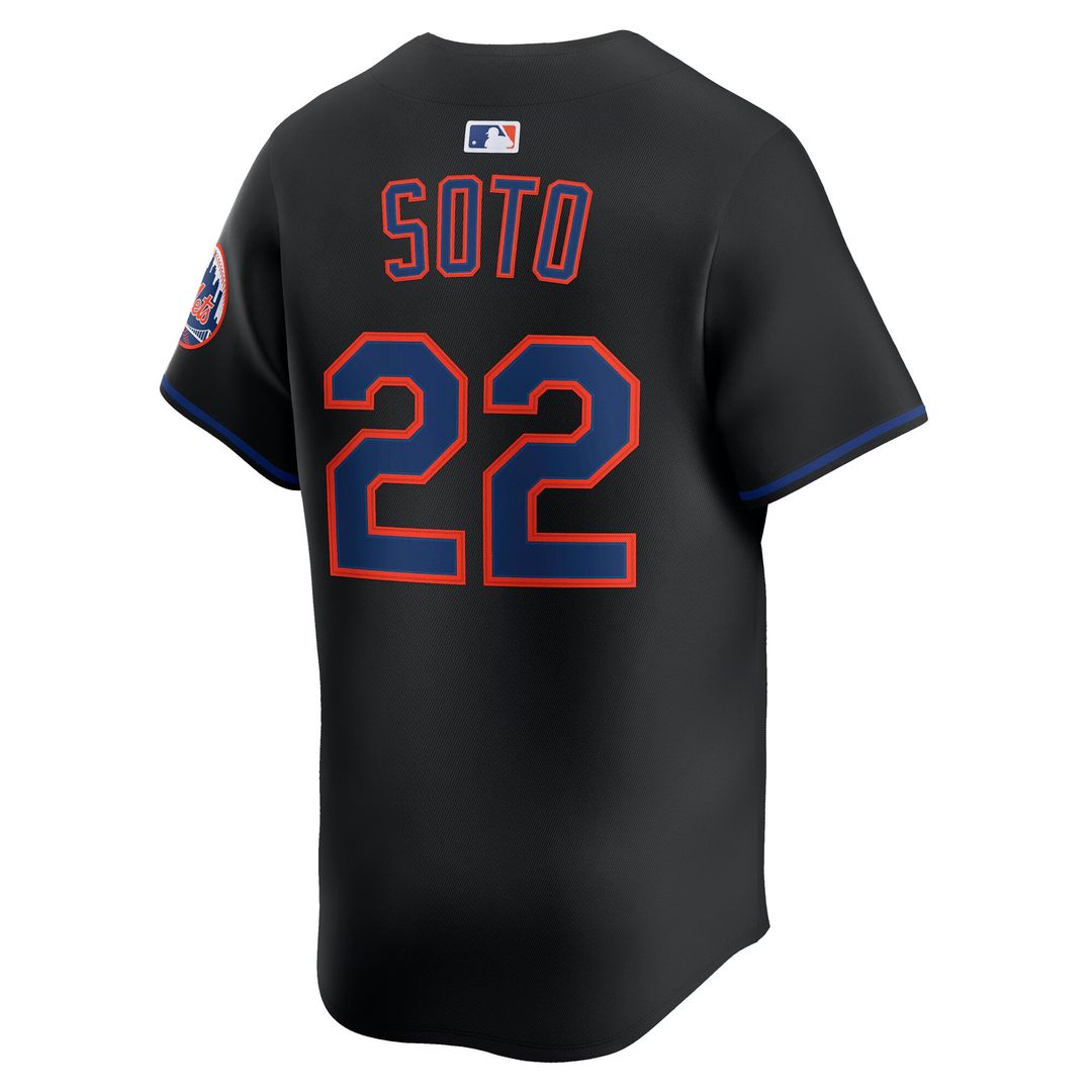 New York Mets Juan Soto Nike Alternate Limited Player Jersey - Black