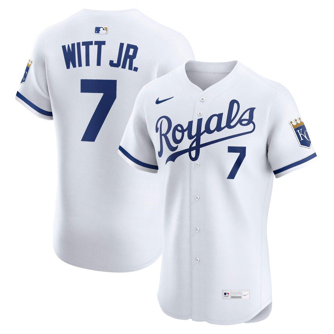 Kansas City Royals Bobby Witt Jr. Nike Home ElitePlayer Jersey - White
