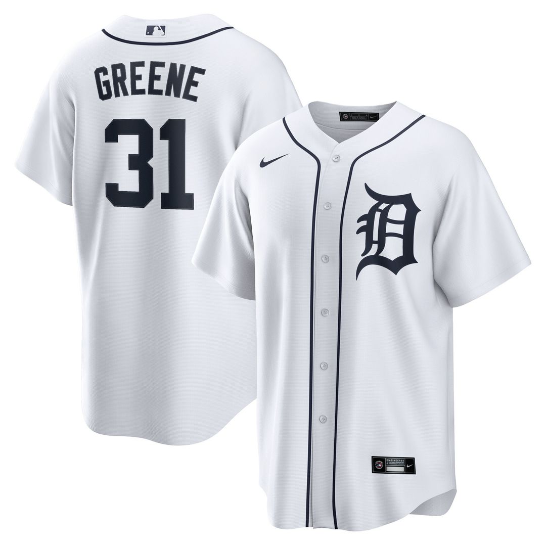 Detroit Tigers Riley Greene Nike Replica Player Jersey - White