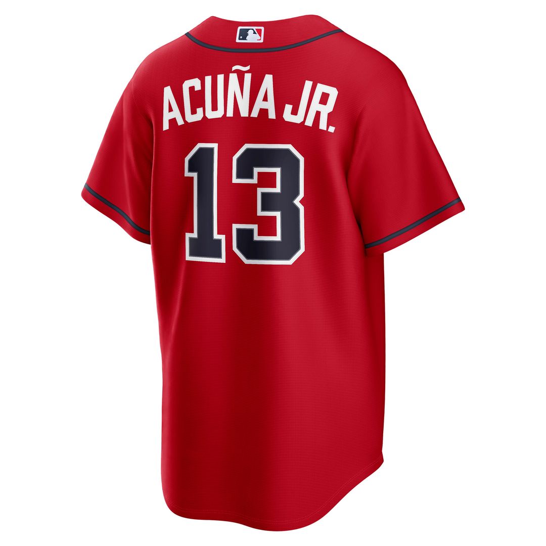 Atlanta Braves Ronald Acuña Jr. Nike Alternate Replica Jersey - Navy