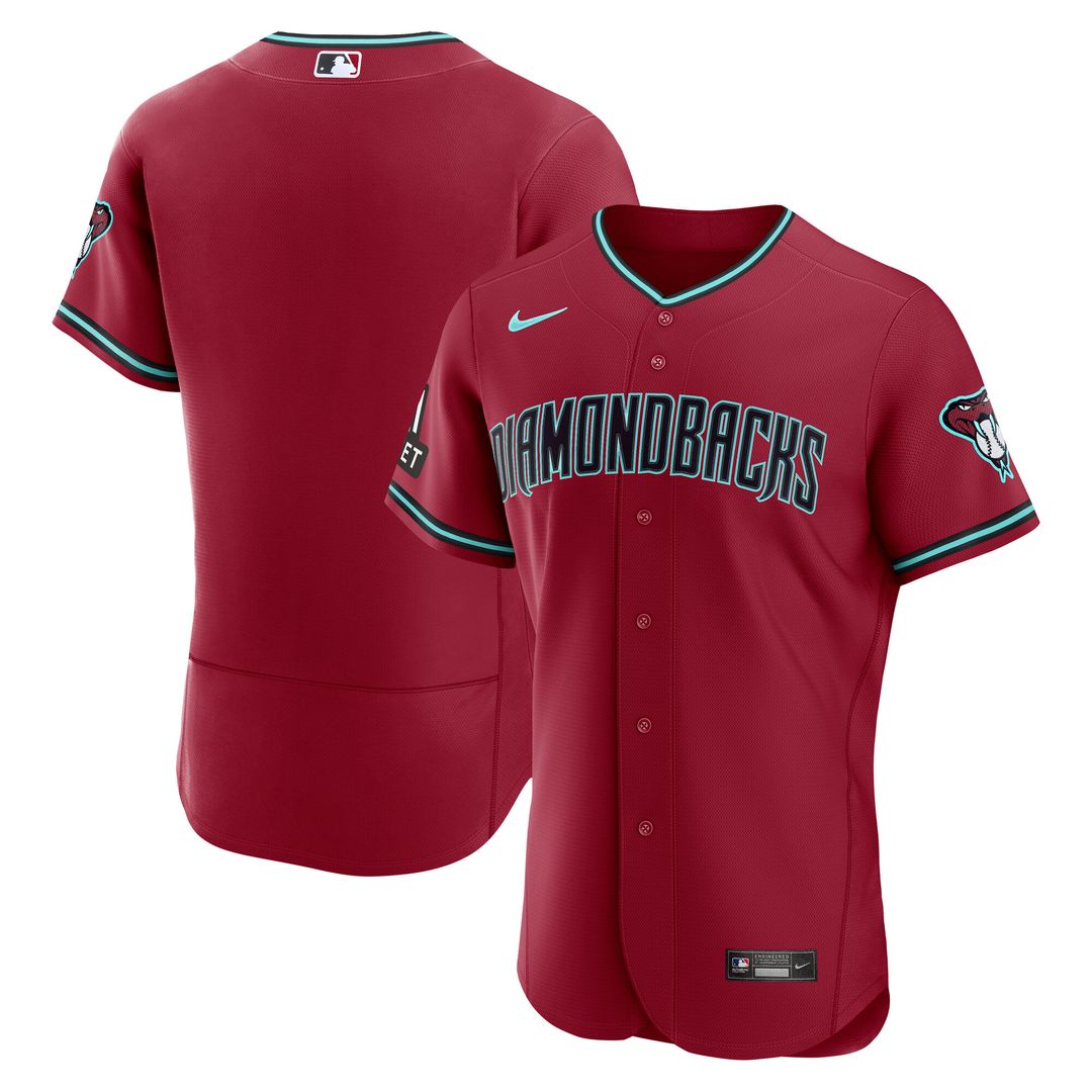 Arizona Diamondbacks Nike Alternate 2 Authentic Jersey - Crimson