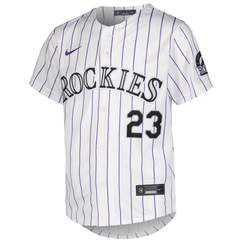 Colorado Rockies Kris Bryant Nike Youth Alternate Limited Player Jersey - Purple