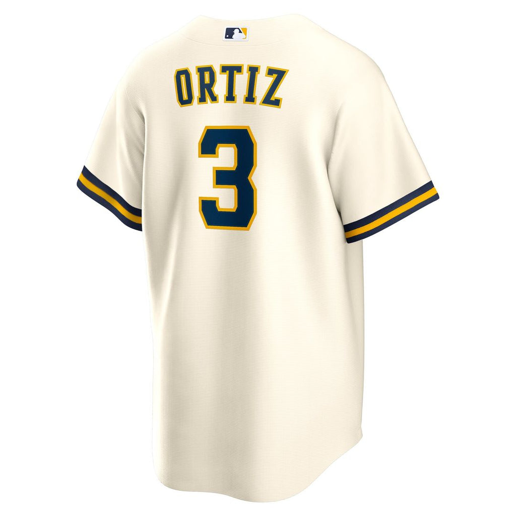 Milwaukee Brewers Joey Ortiz Nike Home Replica Jersey - White