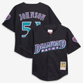 Arizona Diamondbacks Randy Johnson Mitchell & Ness Youth Cooperstown Mesh Batting Practice Jersey - Black