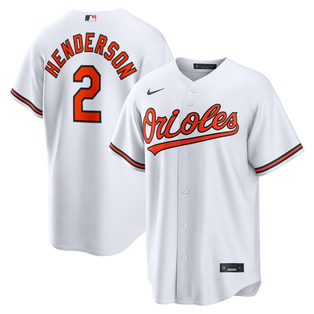 Baltimore Orioles Gunnar Henderson Nike Home Replica Jersey - White