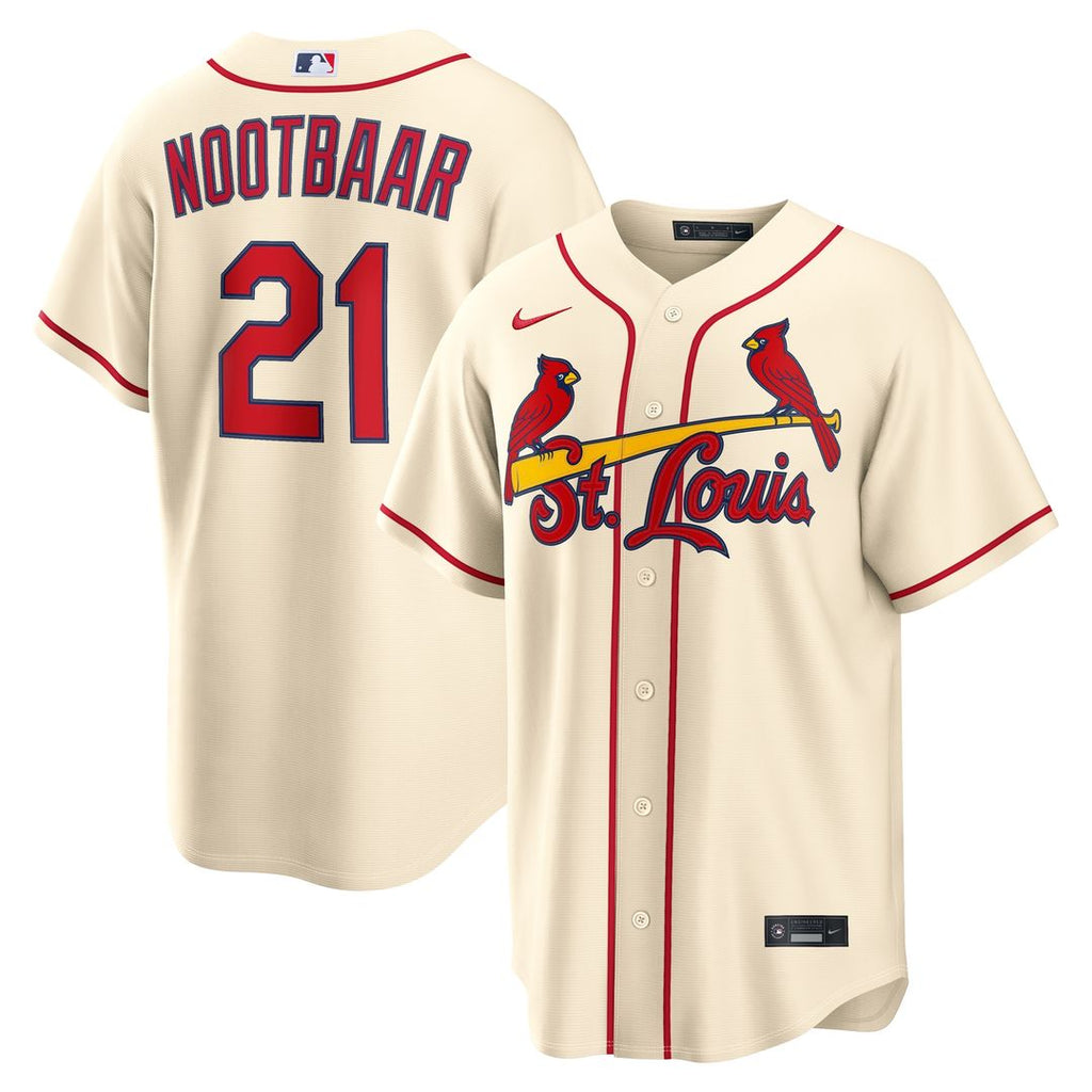 St. Louis Cardinals Lars Nootbaar Nike Alternate Replica Jersey - Cream