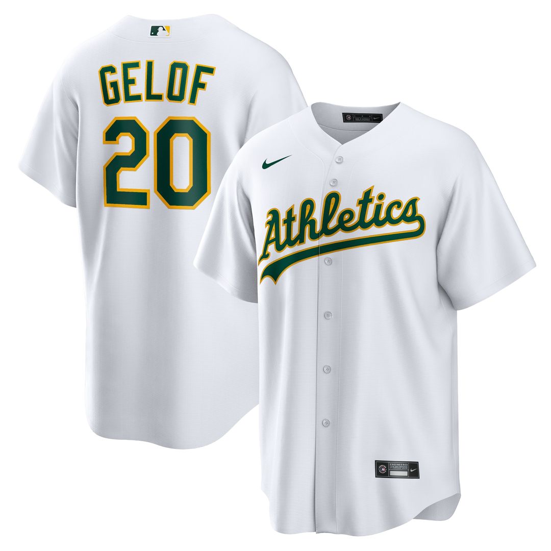 Athletics Zack Gelof Nike Home Replica Jersey - White