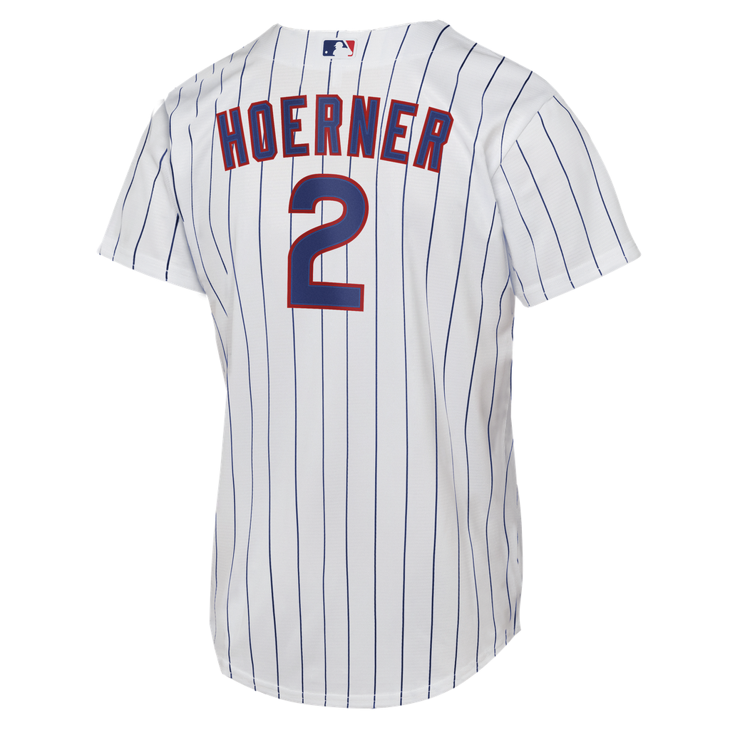 Chicago Cubs Nico Hoerner Nike Youth Home Replica Jersey - White