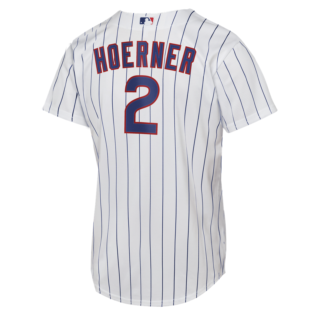 Chicago Cubs Nico Hoerner Nike Youth Home Replica Jersey - White