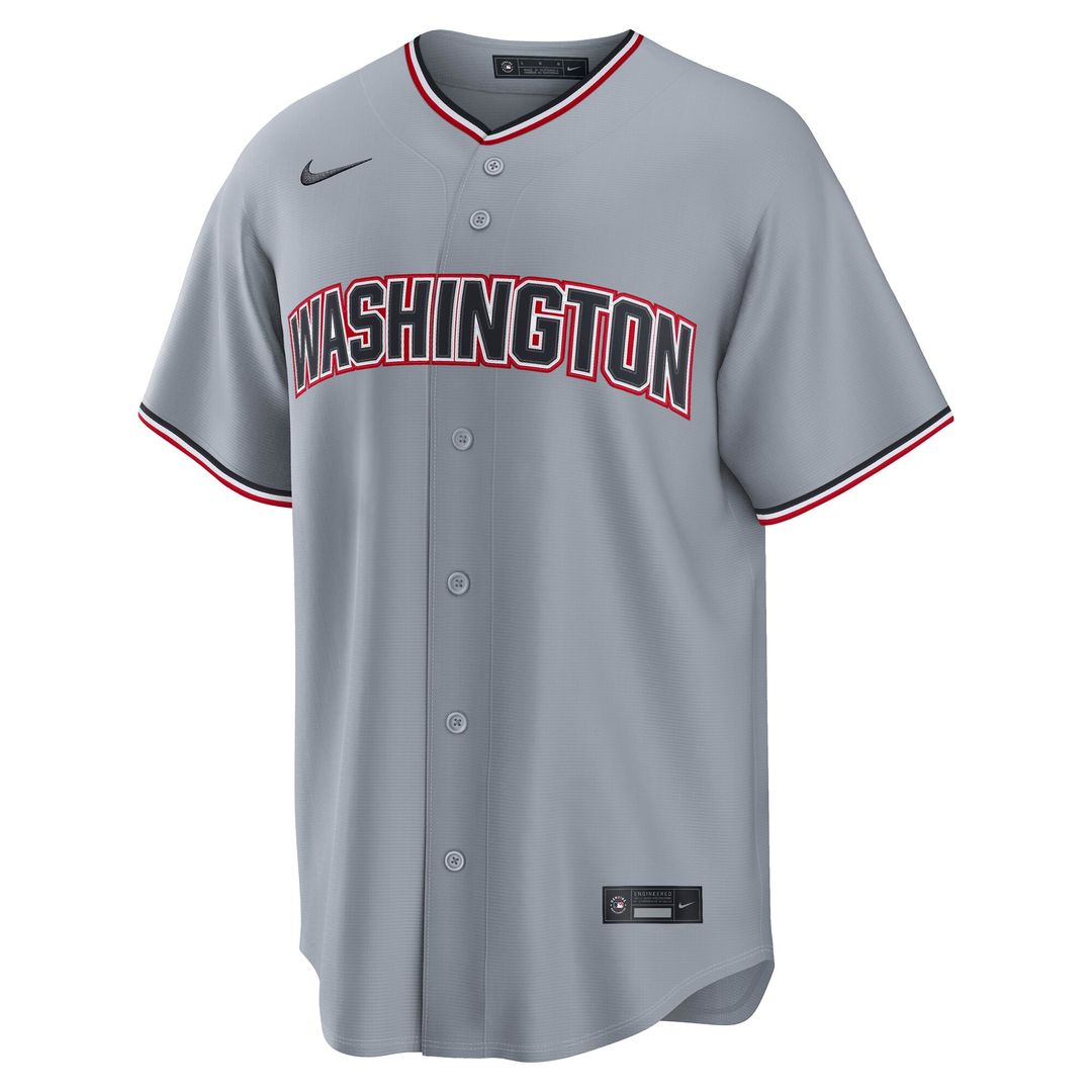 Washington Nationals James Wood Nike Road Replica Jersey - Gray