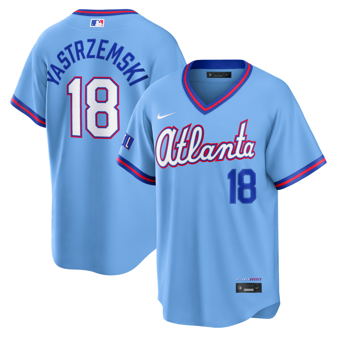 Atlanta Braves Mike Yastrzemski Nike 2026 City Connect Stadium Jersey - Powder Blue
