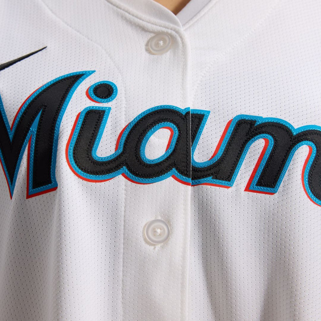 Miami Marlins Sandy Alcantara Nike Women's Home Limited Player Jersey – White