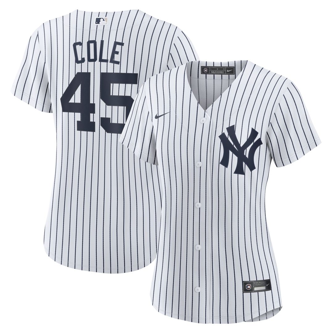New York Yankees Gerrit Cole Nike Women's Home Replica Player Jersey - White