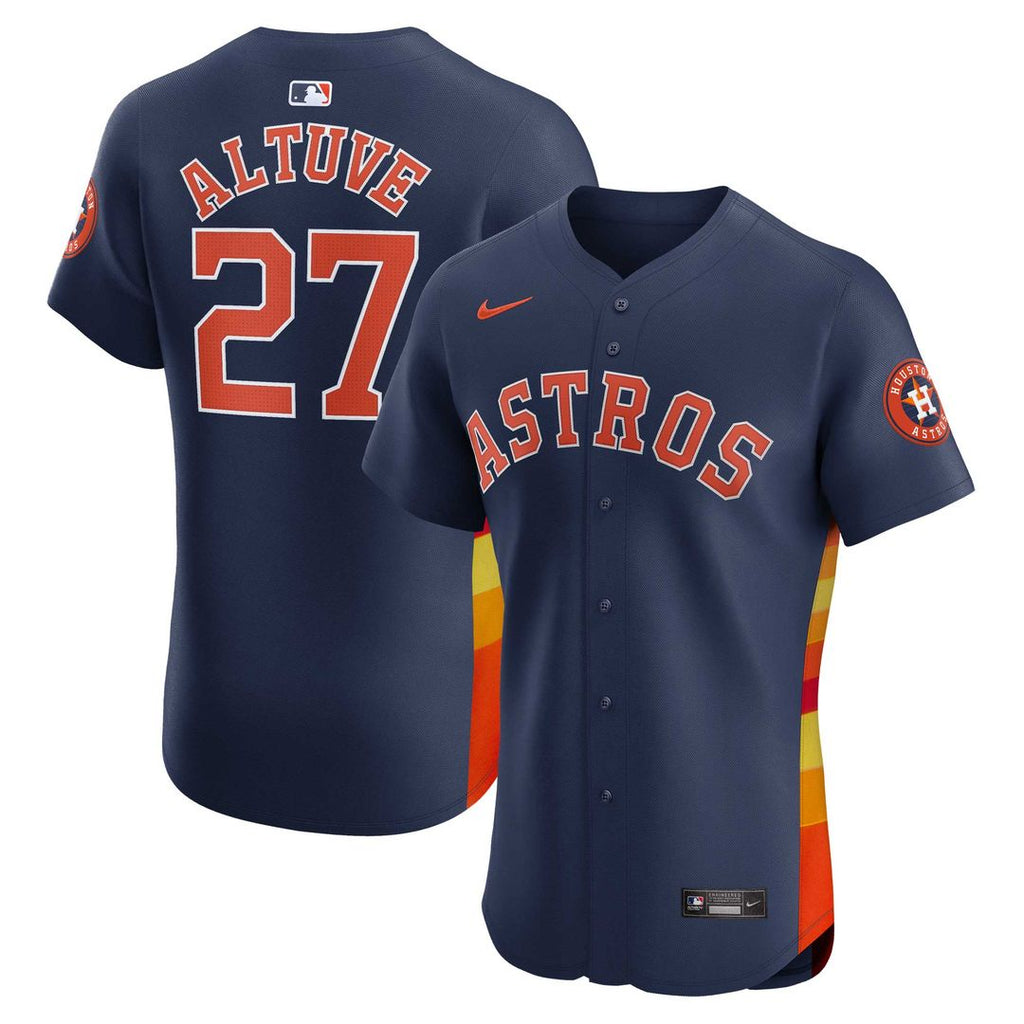 Houston Astros Jose Altuve Nike Alternate Elite Player Jersey - Navy