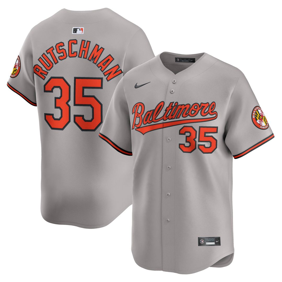 Baltimore Orioles Adley Rutschman Nike Road Limited Player Jersey - Gray