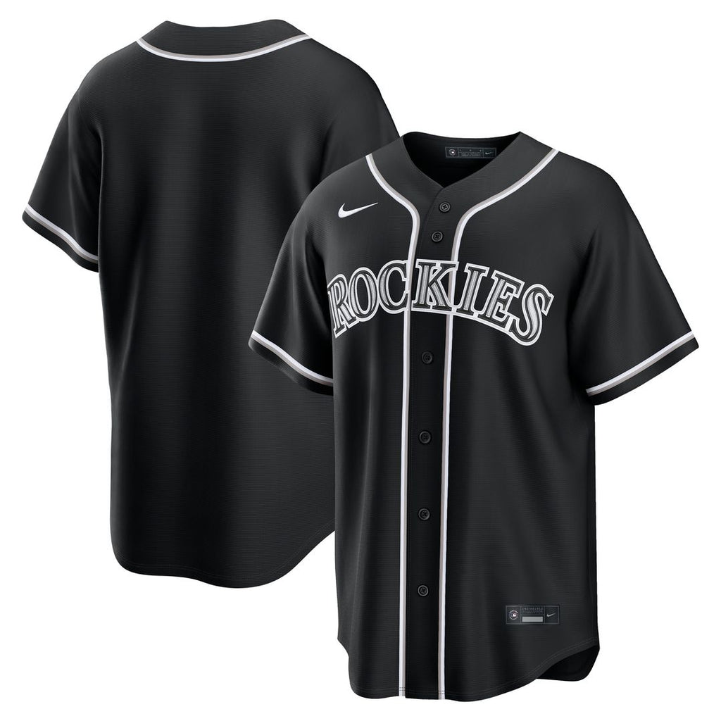 Colorado Rockies Nike Fashion Replica Black Out Jersey