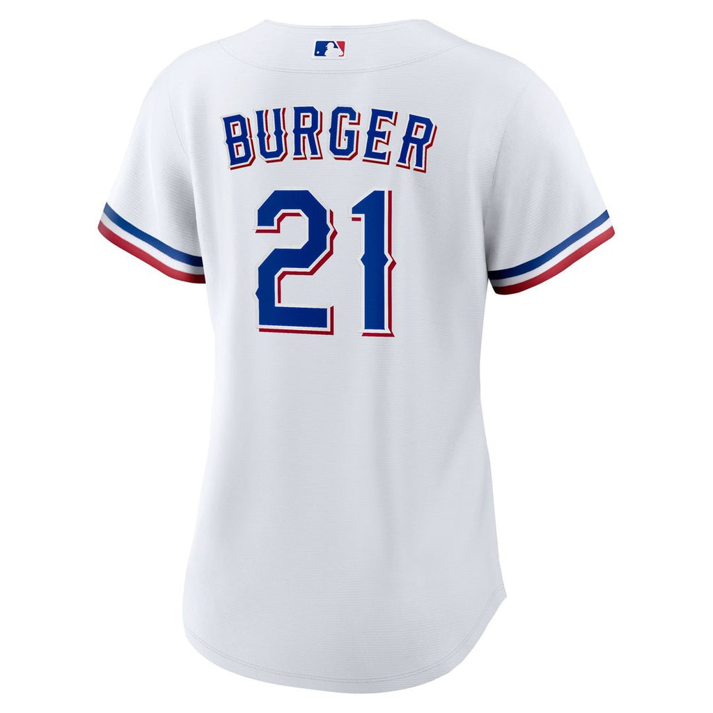 Texas Rangers Jake Burger Nike Women's Home Replica Jersey - White