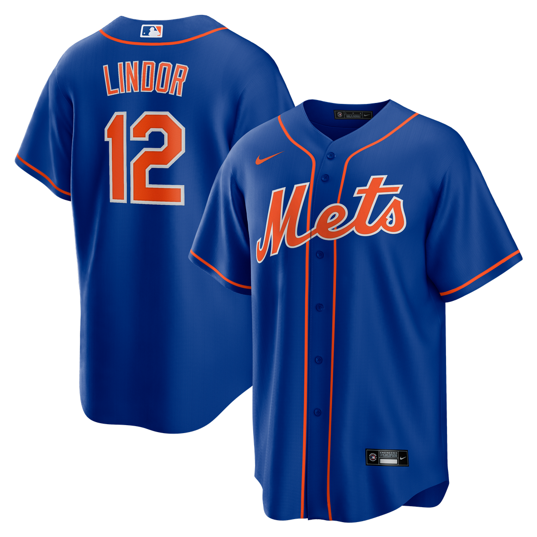 New York Mets Francisco Lindor Nike Alternate Replica Player Jersey - Royal