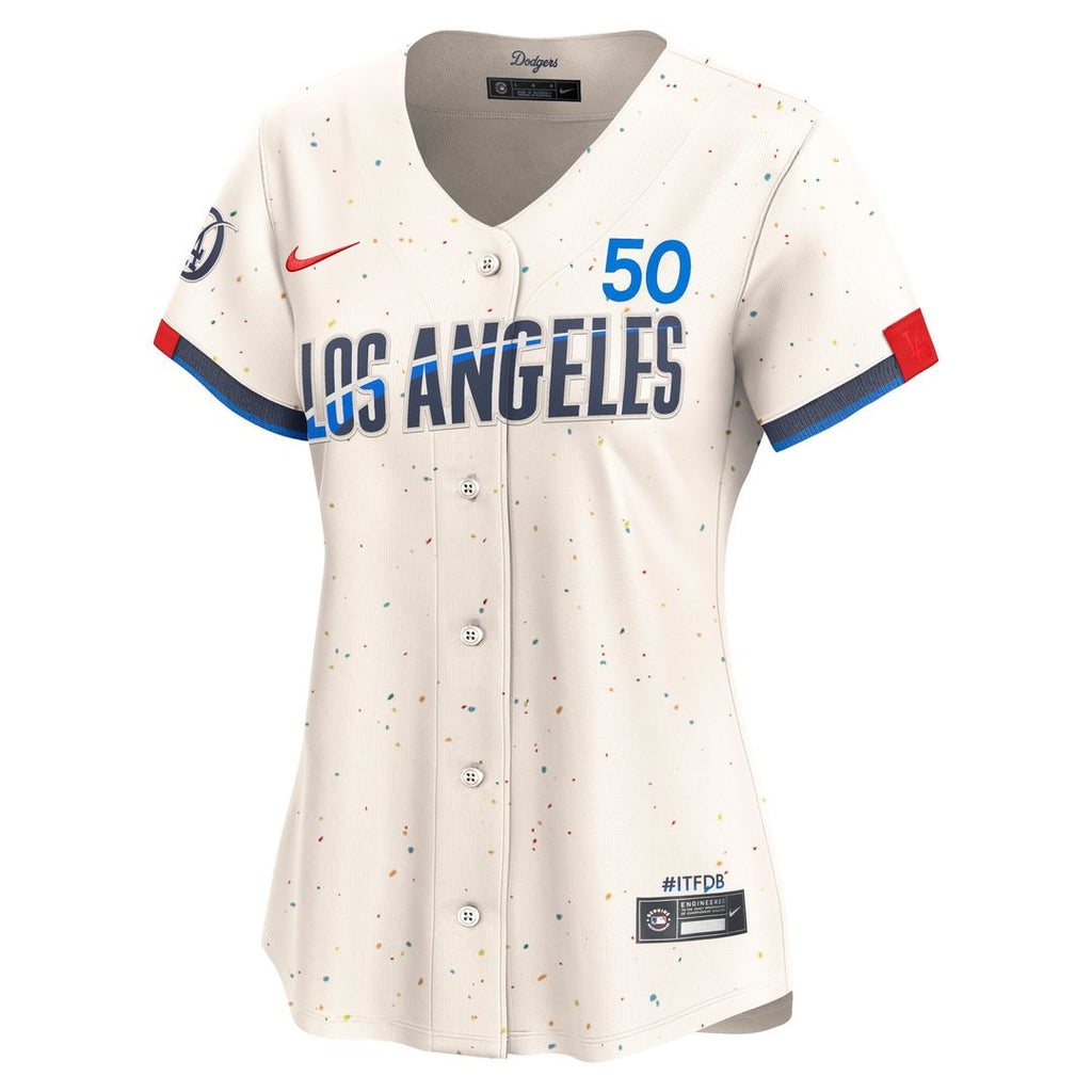 Los Angeles Dodgers Mookie Betts Nike Women's City Connect Limited Jersey – Cream