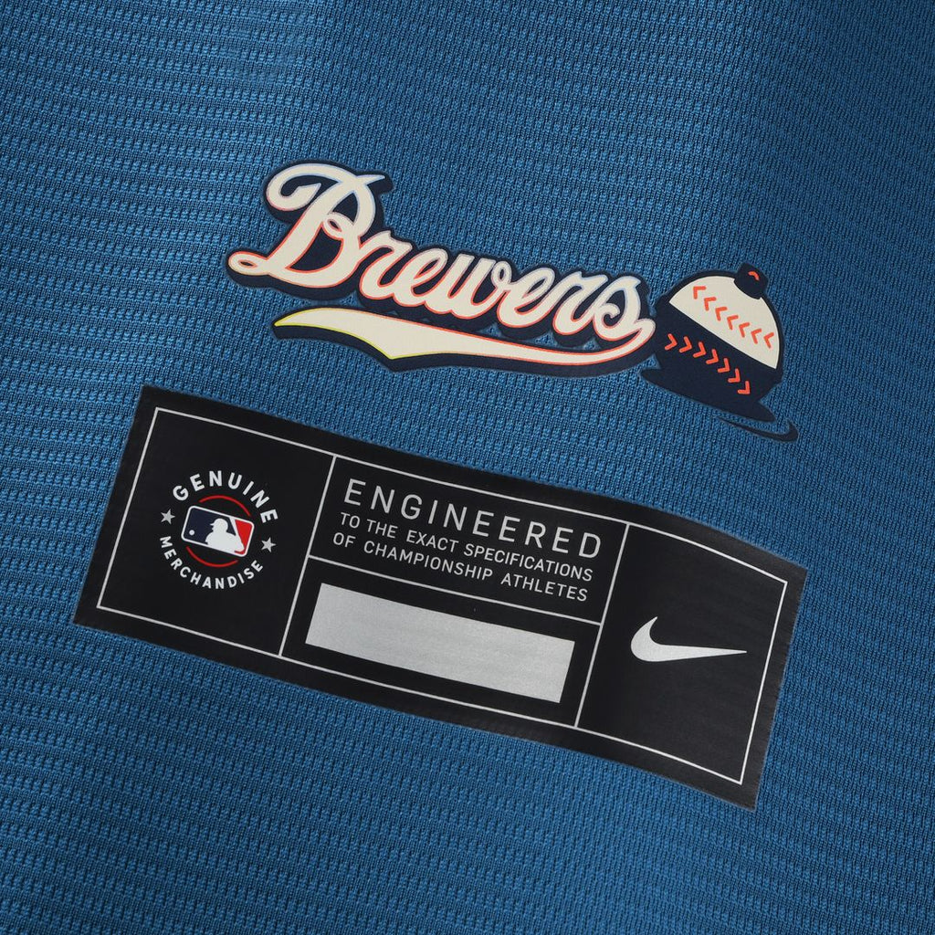 Milwaukee Brewers William Contreras Nike 2026 City Connect Stadium Jersey - Mineral Blue