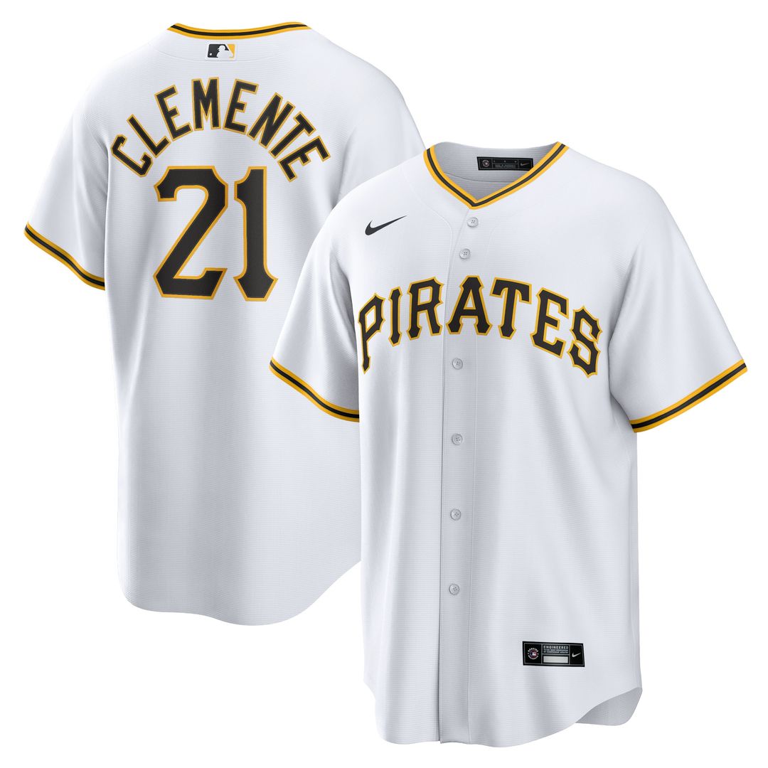 Pittsburgh Pirates Roberto Clemente Nike Home Replica Player Name Jersey - White