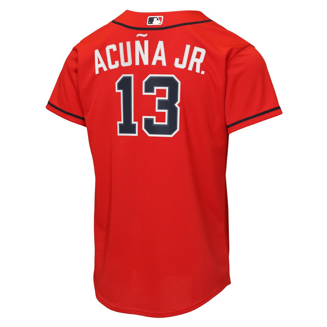 Atlanta Braves Ronald Acuña Jr. Nike Youth Road Replica Jersey - Gray