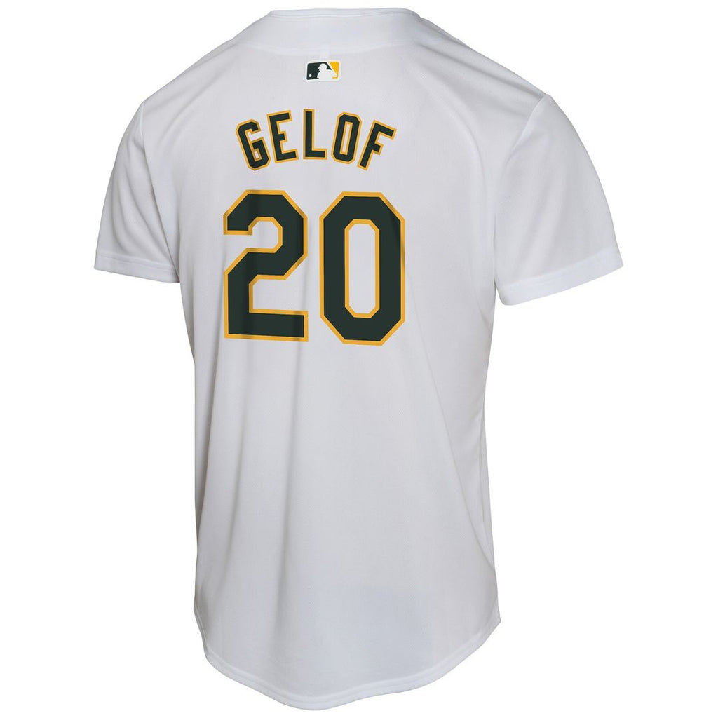 Athletics Zack Gelof Nike Youth Home Game Player Jersey - Gray
