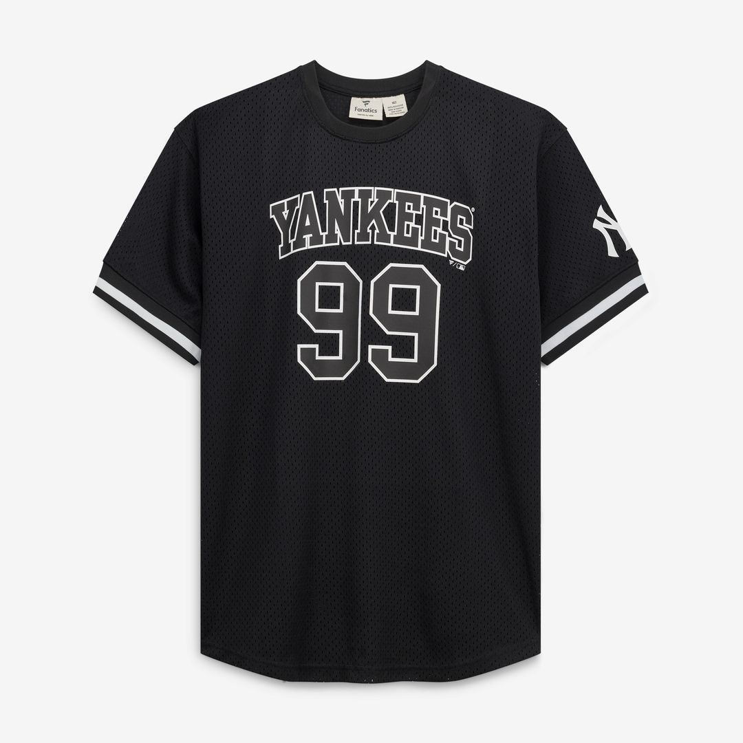 New York Yankees Aaron Judge Fanatics Big & Tall Heavyweight Mesh Jersey - Black/White
