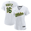 Athletics Nick Kurtz Nike Women's Home Replica Player Jersey - White