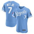 Kansas City Royals Bobby Witt Jr. Nike Alternate Authentic Sponsor Patch Jersey - Light Blue