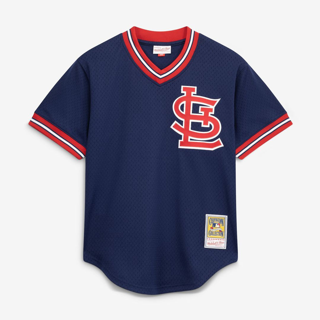 St. Louis Cardinals Ozzie Smith Mitchell & Ness Authentic Batting Practice Jersey - Scarlet