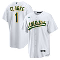 Athletics Denzel Clarke Nike Home Replica Jersey - White
